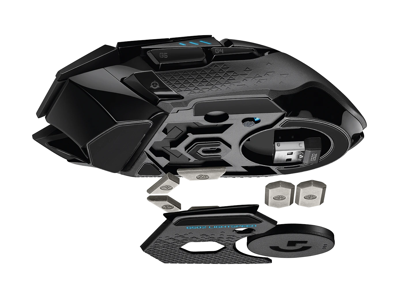 logitech-g502-lightspeed-wireless-gaming-mouse-910-005568-hero-16k-sensor-11-programmable-buttons-tunable-weights-lightsync-rgb