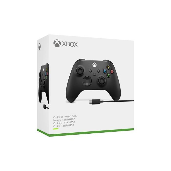 microsoft-xbox-wireless-controller-carbon-black-usb-c-cable-hybrid-d-pad-bluetooth-series-x-s-pc