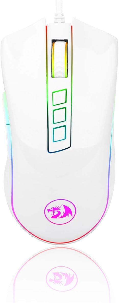 redragon-m711-cobra-white-gaming-mouse-10-000-dpi-adjustable-16-8m-rgb-lighting-7-programmable-buttons-ergonomic-design