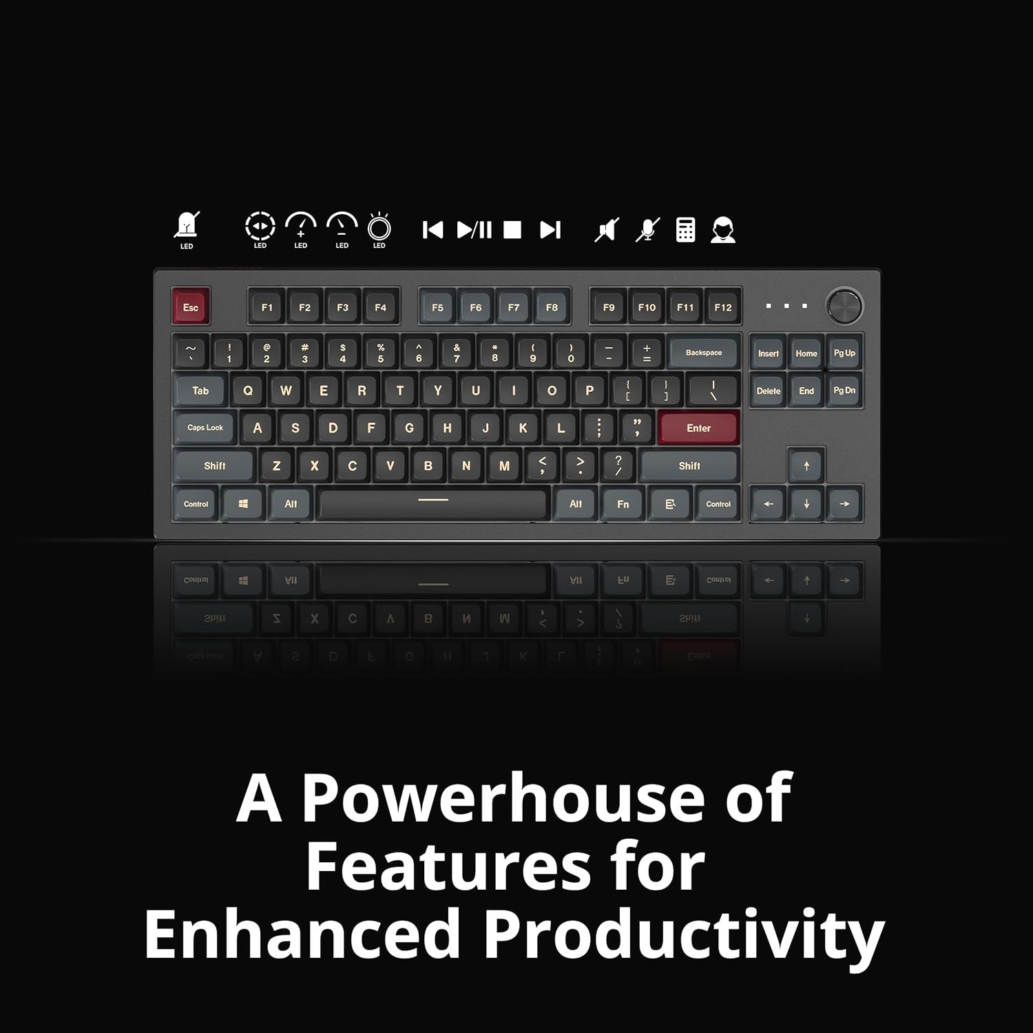 montech-mkey-darkness-brown-85-key-mechanical-keyboard-mk87db-pbt-mda-keycaps-hot-swappable-dual-silicone-sound-dampening-osaka-castle-edition