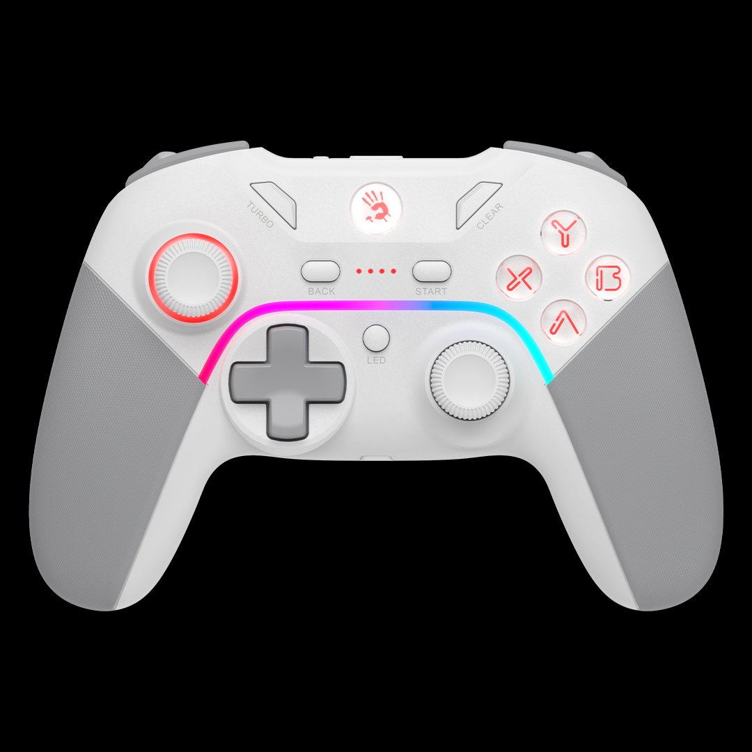 bloody-gpw70-wireless-rgb-gaming-controller-white-2-4ghz-wired-hall-effect-triggers-turbo-multi-platform