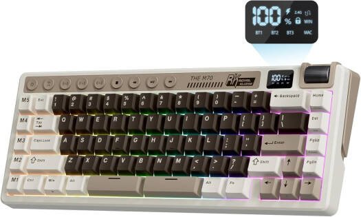 rk-royal-kludge-m70-wireless-mechanical-keyboard-tri-mode-2-4ghz-bt-wired-hot-swappable-gasket-mount-rgb-backlight-mocha-grey