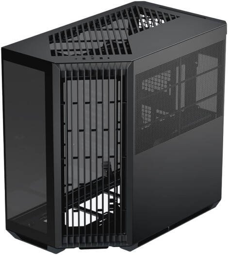 apnx-v1-v1-bk-v1-atx-mid-tower-glass-edition-computer-case-up-to-360mm-radiators-x10-fan-slot-sgcc-body-material-abs-front-panel-0-8mm-steel-thickness-black