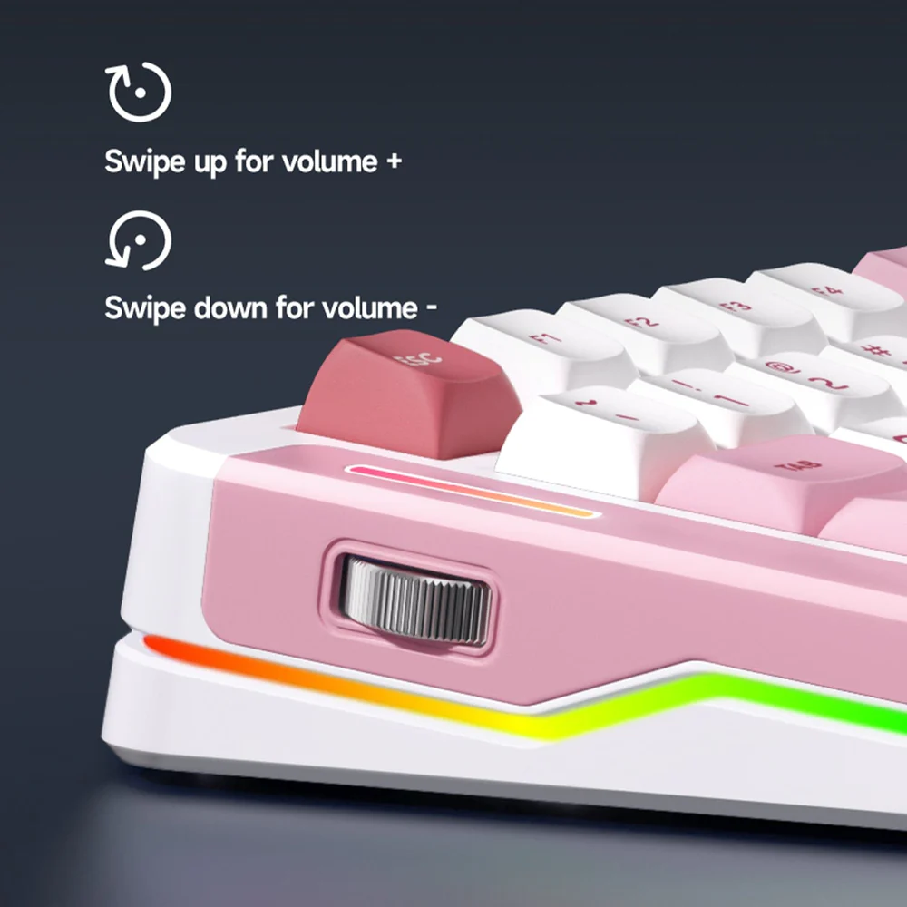 mchose-x75-v2-mechanical-keyboard-mc-x75v2-8-75-layout-gasket-mount-tri-mode-wireless-8000mah-battery-pbt-keycaps-pvd-mirror-backplate