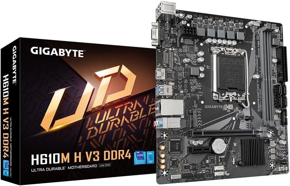 gigabyte-h610m-h-v3-ddr4-motherboard---supports-intel-core-14th-cpus-4-1-1-hybrid-phases-digital-vrm-up-to-3200mhz-ddr4-1xpcie-3-0-m-2-gbe-lan-usb-3-2-gen-1
