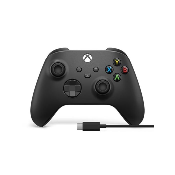 microsoft-xbox-wireless-controller-carbon-black-usb-c-cable-hybrid-d-pad-bluetooth-series-x-s-pc